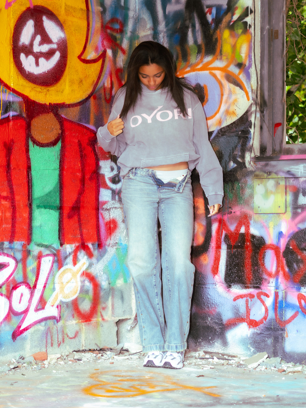 OYORI Grey Loverboy hoodie