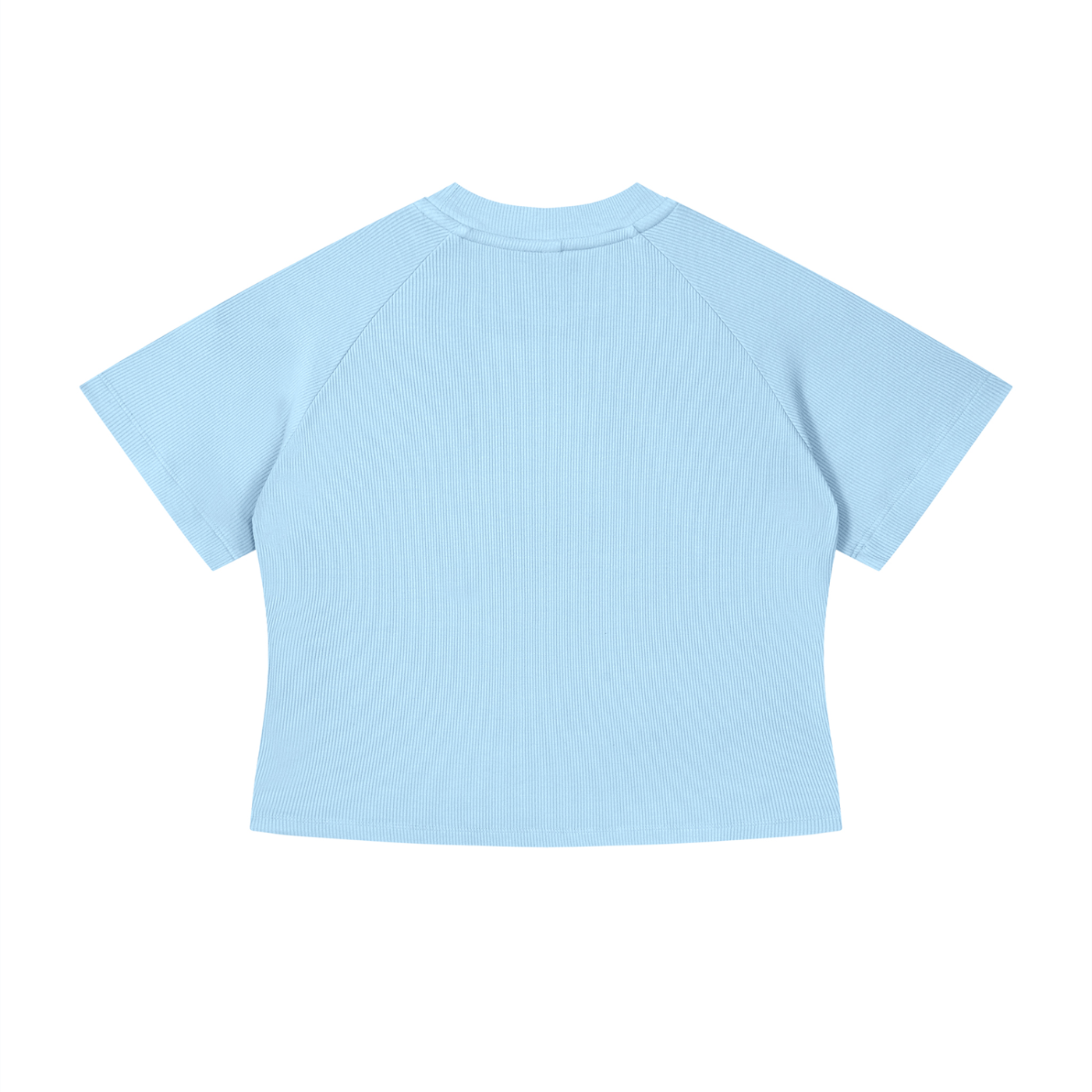 Sky Blue Miami Crop T-Shirt