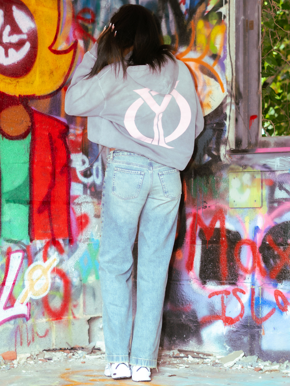 OYORI Grey Loverboy hoodie