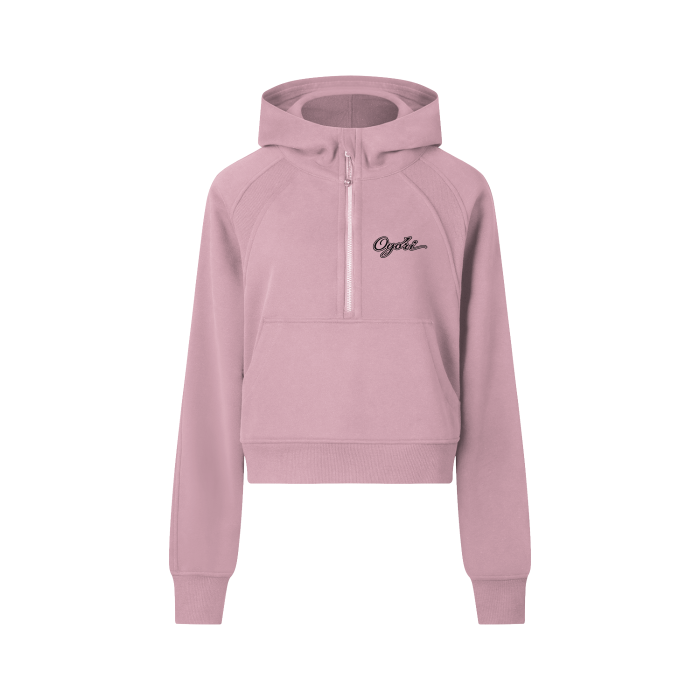 OYORI Cropped Half-Zip Hoodie