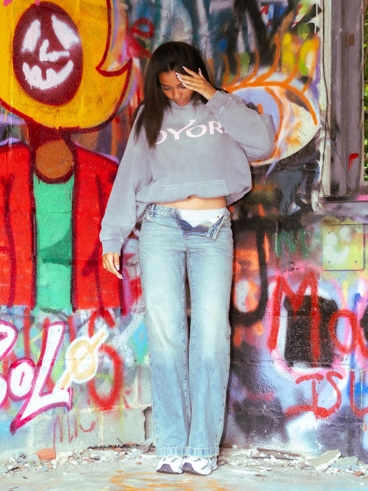 OYORI Grey Loverboy hoodie