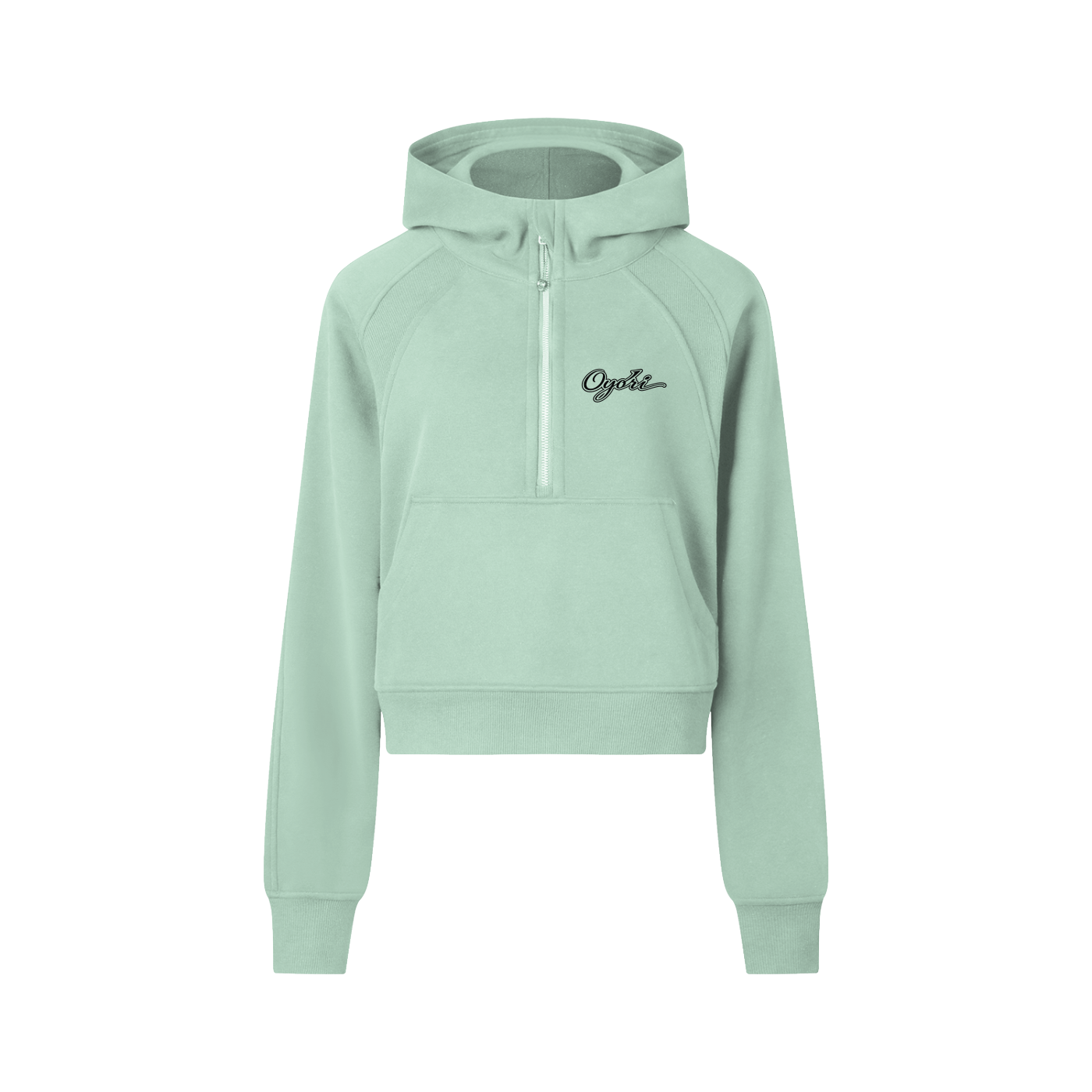 OYORI Cropped Half-Zip Hoodie