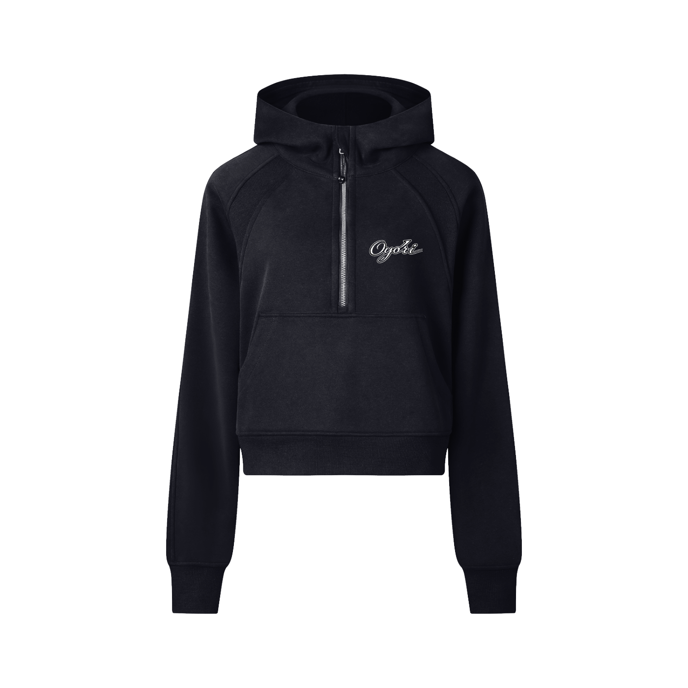 OYORI Cropped Half-Zip Hoodie